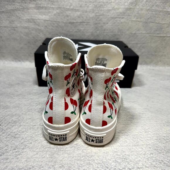 Converse Lift Festival Women's Platform Shoes Cherry Print‎ Size 6 NEW - Picture 9 of 11